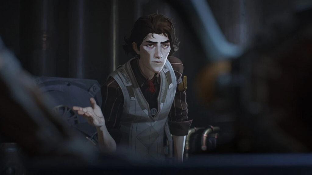 Viktor was born with a problem in his leg that made him walk with a cane (Image via Netflix)