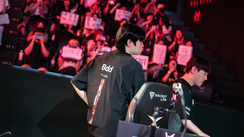 Question marks are littered across Bdd's now-open LoL future. (Photo via LCK Press Pool)