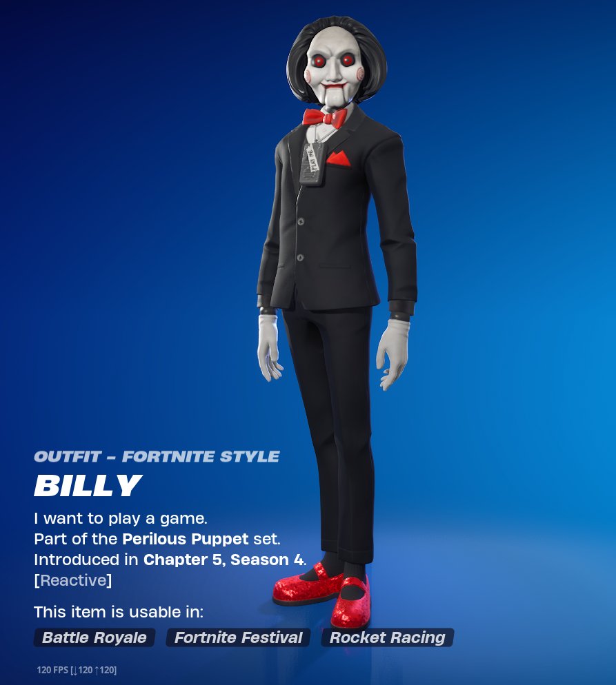 Billy in Fortnite (Image via Epic Games)