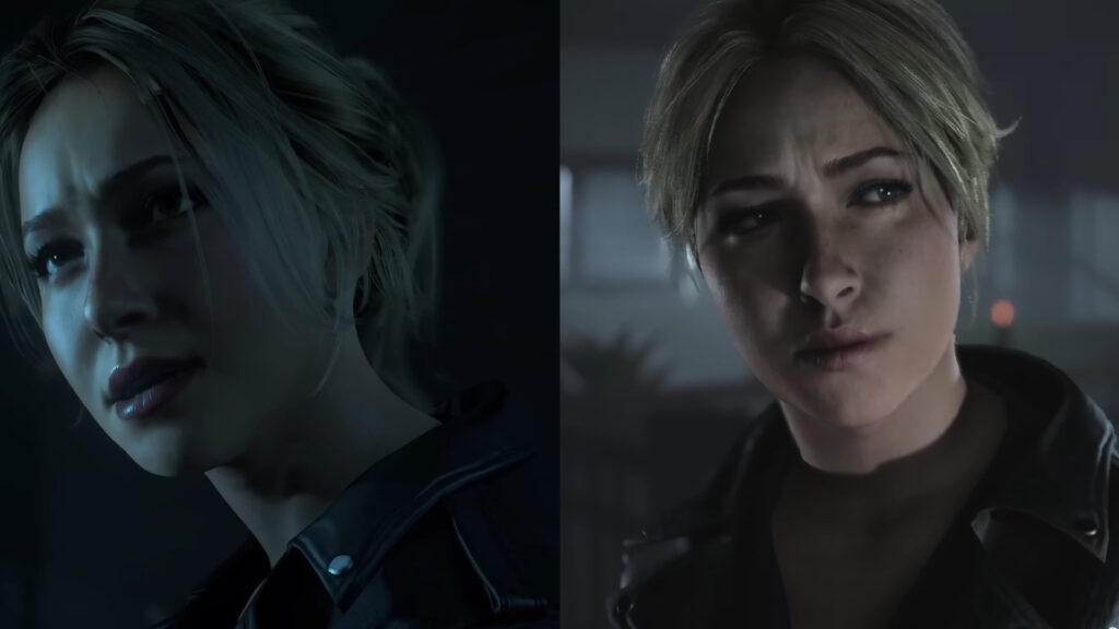 Camara difference between the original and the remastered  (Image via Supermassive Games)