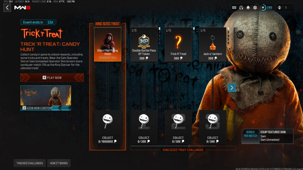 All Trick ‘R Treat: Candy Hunt event rewards in MW3 and Warzone cover image