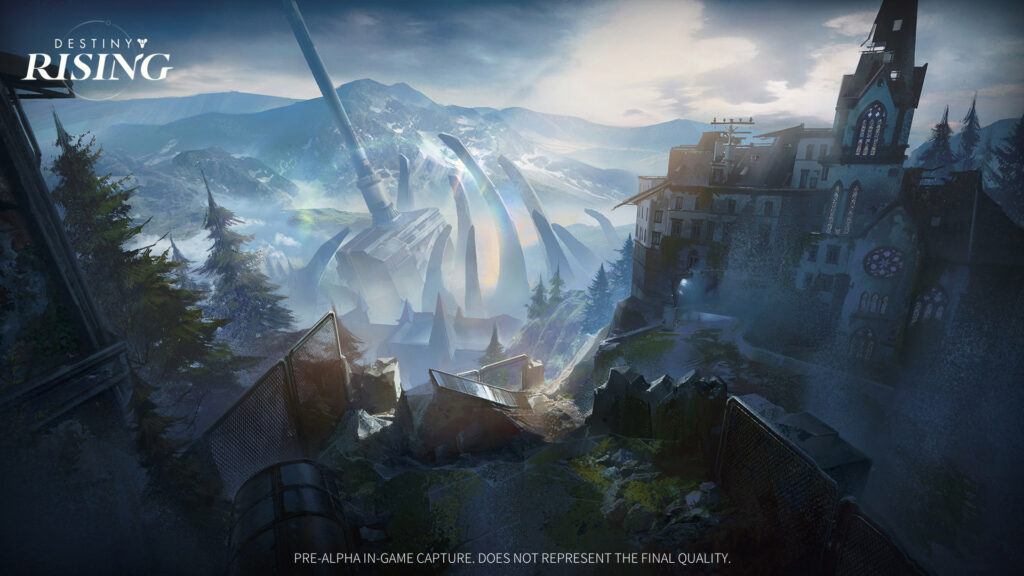 The surroundings may look familiar, but the game is set in an alternate universe. (Image via NetEase, Bungie)