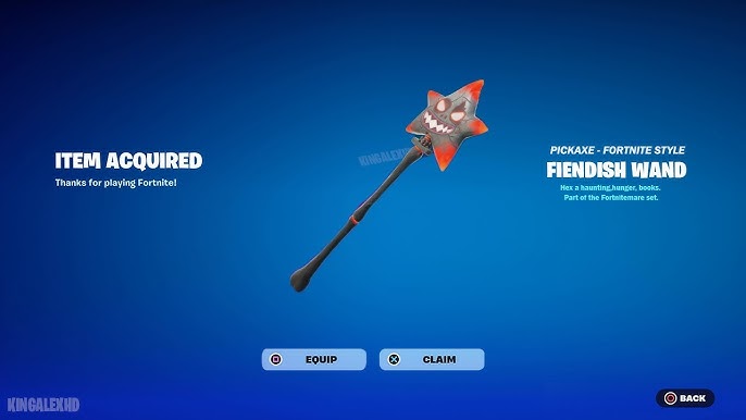 Fiendish Wand Pickaxe in Fortnite (Image via Epic Games)