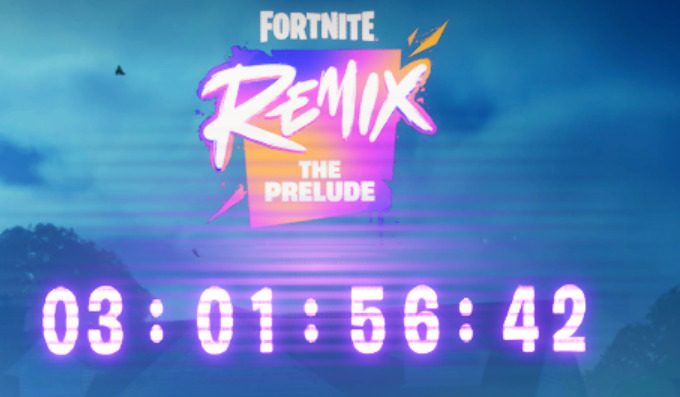 Fortnite Remix: The Prelude countdown (Image via Epic Games)