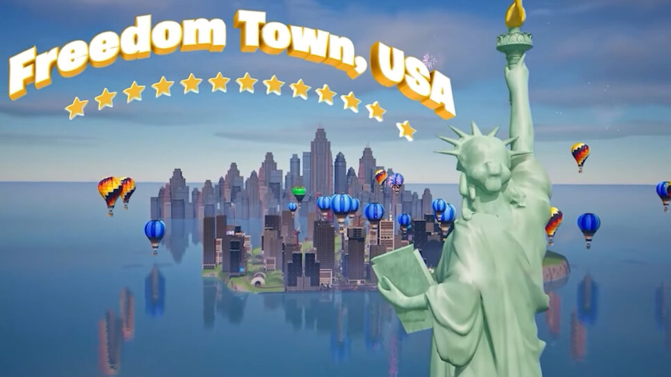 Kamala Harris reveals Fortnite map: Freedom Town, USA cover image