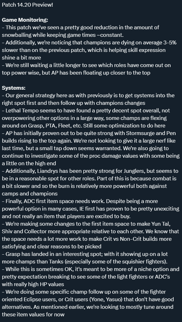 LoL patch notes 14.20 preview (Image via Riot Phroxzon)