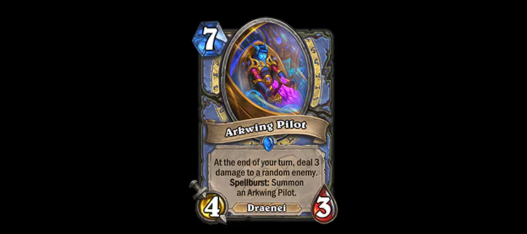 Arkwing Pilot in Hearthstone (Image via Blizzard Entertainment)