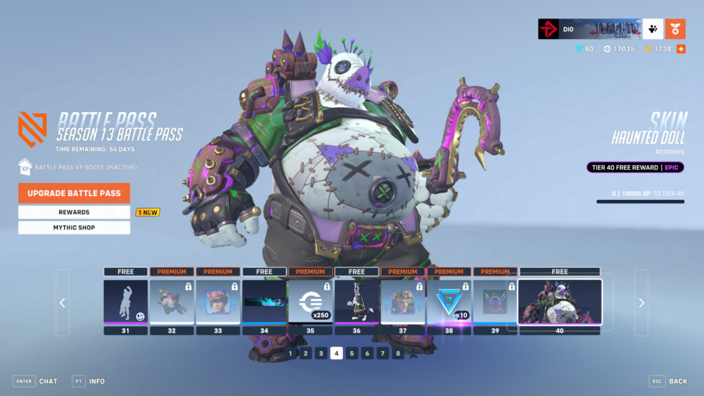 Haunted Doll Roadhog Skin (Image via esports.gg)