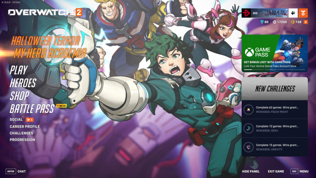 Overwatch 2 My Hero Academia event screenshot (Image via esports.gg)