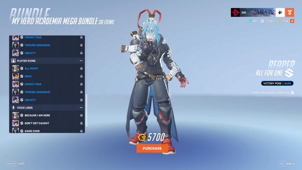 Reaper as Tomura Shigaraki (Image via esports.gg)