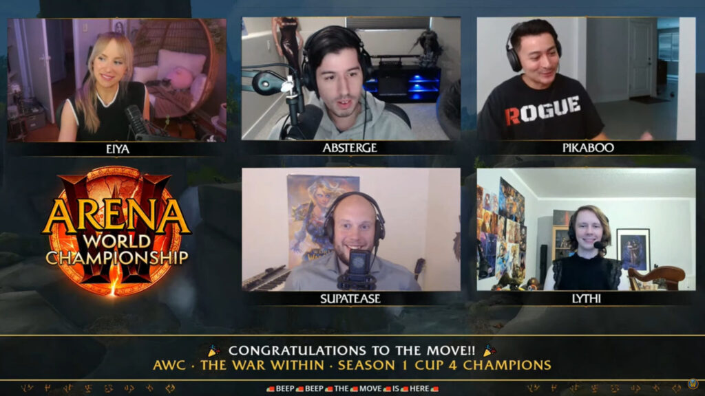 Los jugadores de Move ganan WoW AWC The War Within Cup 4 NA: “Estaba corriendo por mi casa gritando a todo pulmón”.