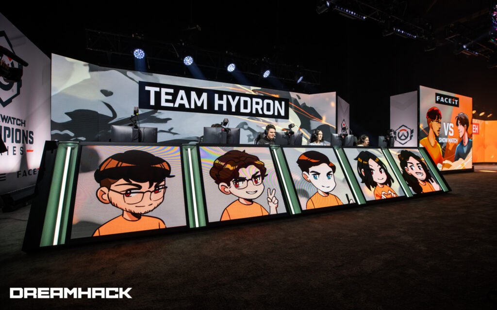 Eskay played on Team Hydron during the DreamHack Dallas Overwatch 2 Showmatch (Image via ESL FACEIT Group | Joe Brady)