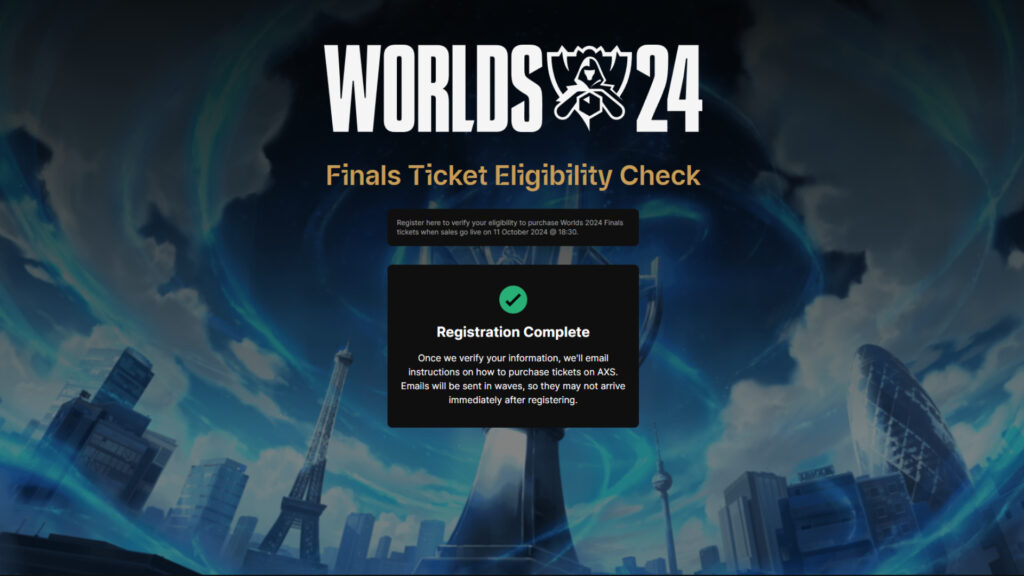 Riot introduces verification system for LoL Worlds Tickets buyers