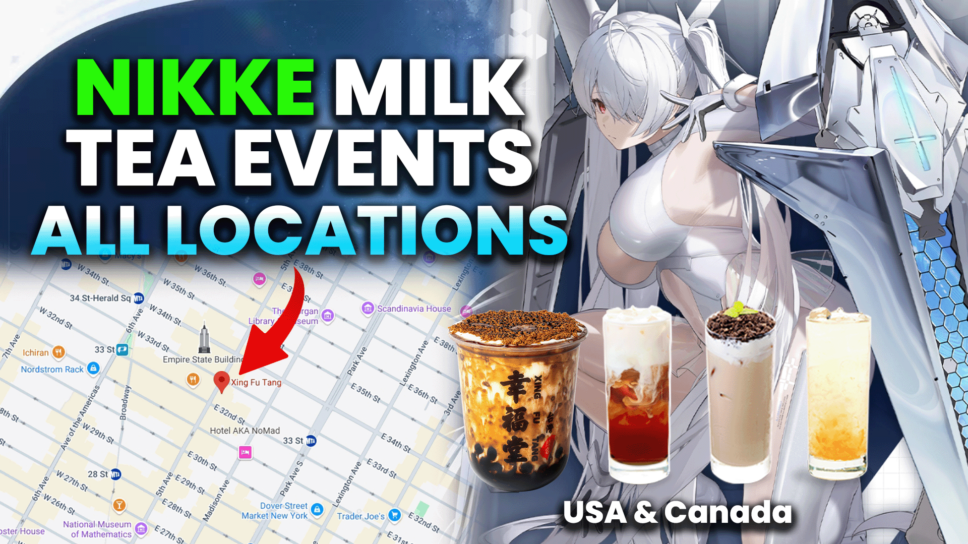 NIKKE Milk Tea Collab Pop-Up Events USA and Canada Locations