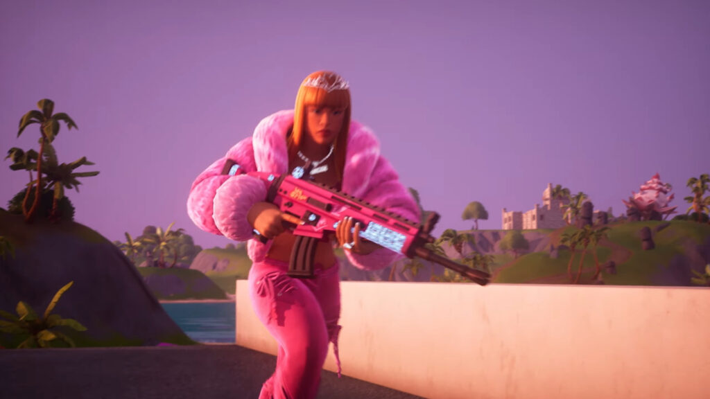 Ice Spice with her Assault Rifle (Image Credit: Epic Games)