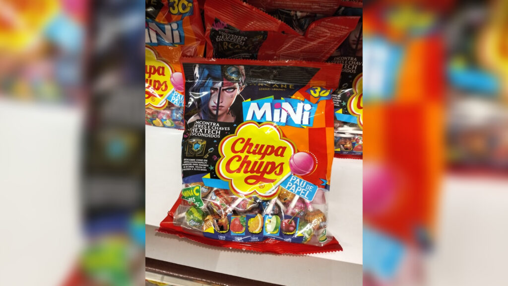 Chupa Chups x Arcane collaboration in Portugal (Image via esports.gg)