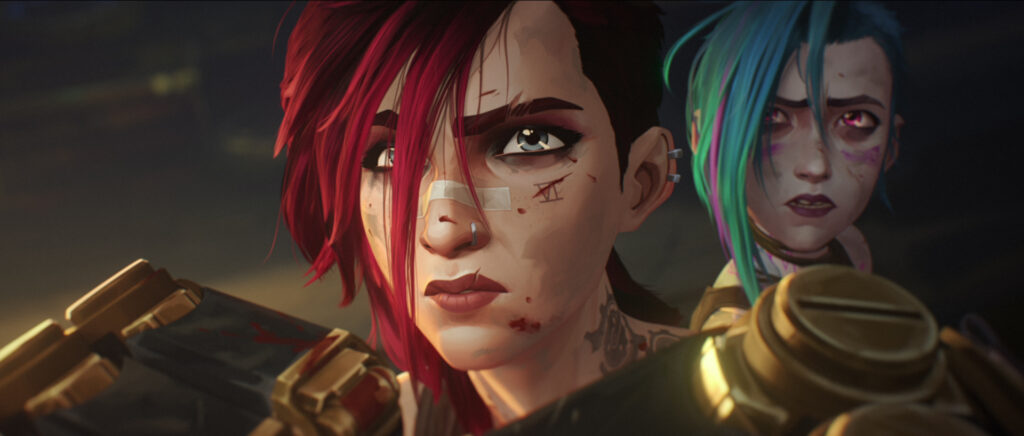 Vi and Jinx in Arcane Season 2 (Image via Netflix)