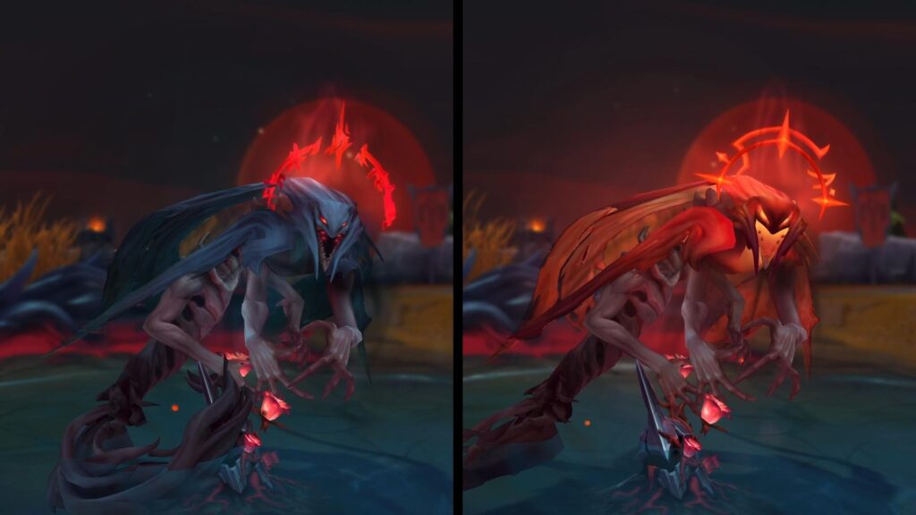 Ruinous (left) and Voracious Atakhan (right) (Image via Riot Games)