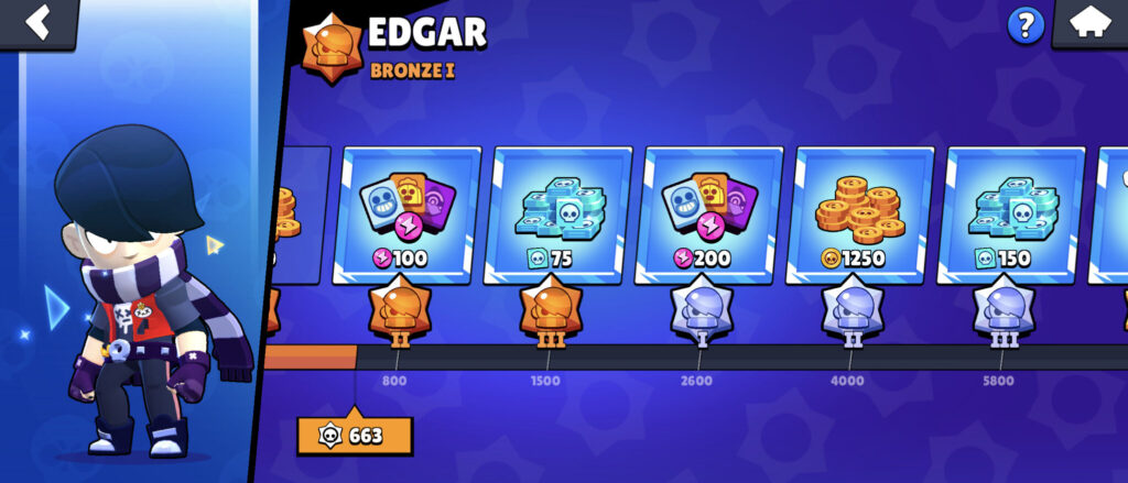 Credits for leveling up brawlers (Image via esports.gg)