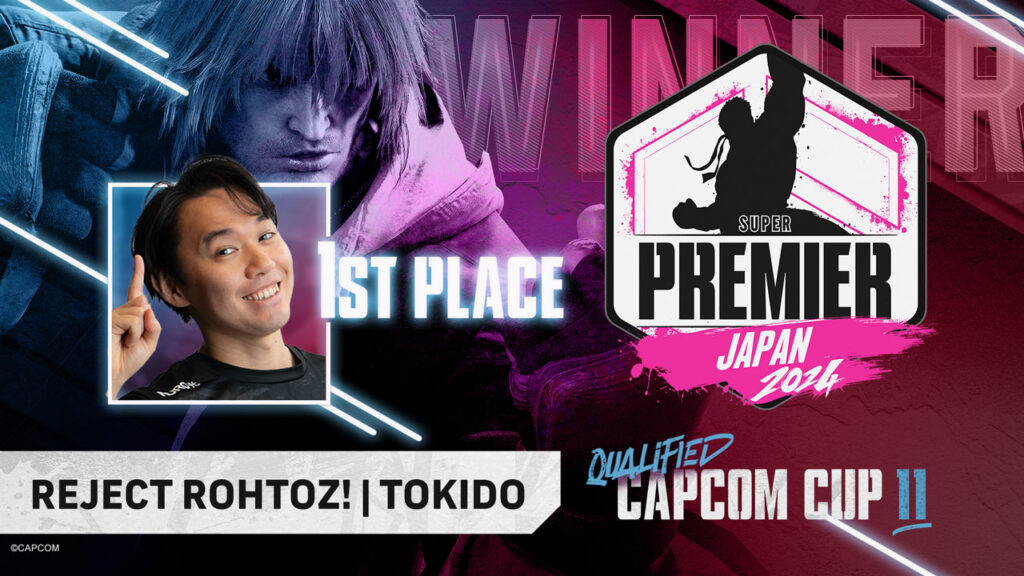 Tokido, the tournament winner (image via Capcom Fighters)