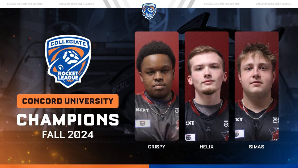 Concord University, the winners of CRL Fall 2024 (image via Rocket League Esports)