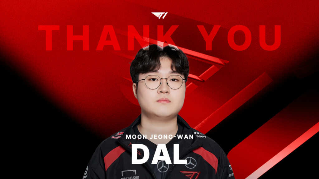 T1 announced Dal's departure on November 16, 2024 (image via t1lol)