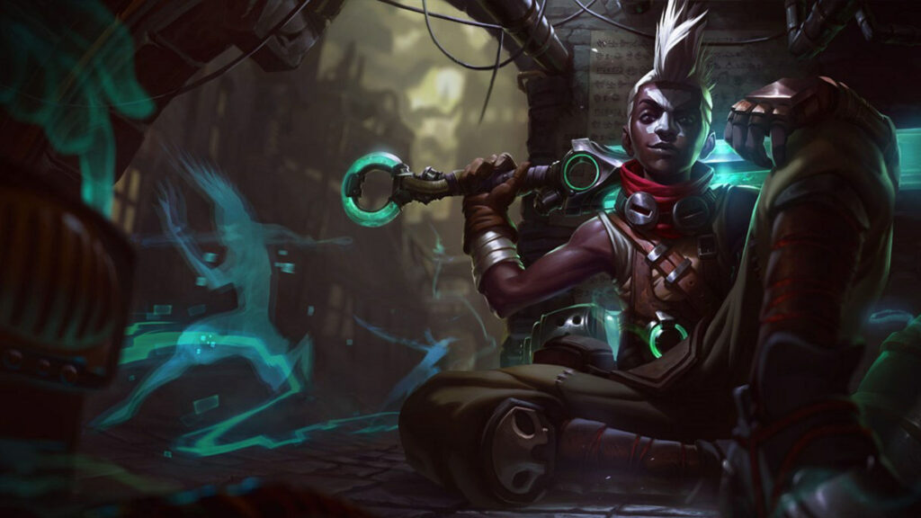 Ekko is always carrying the Z-Drive on his back (Image via Riot Games)