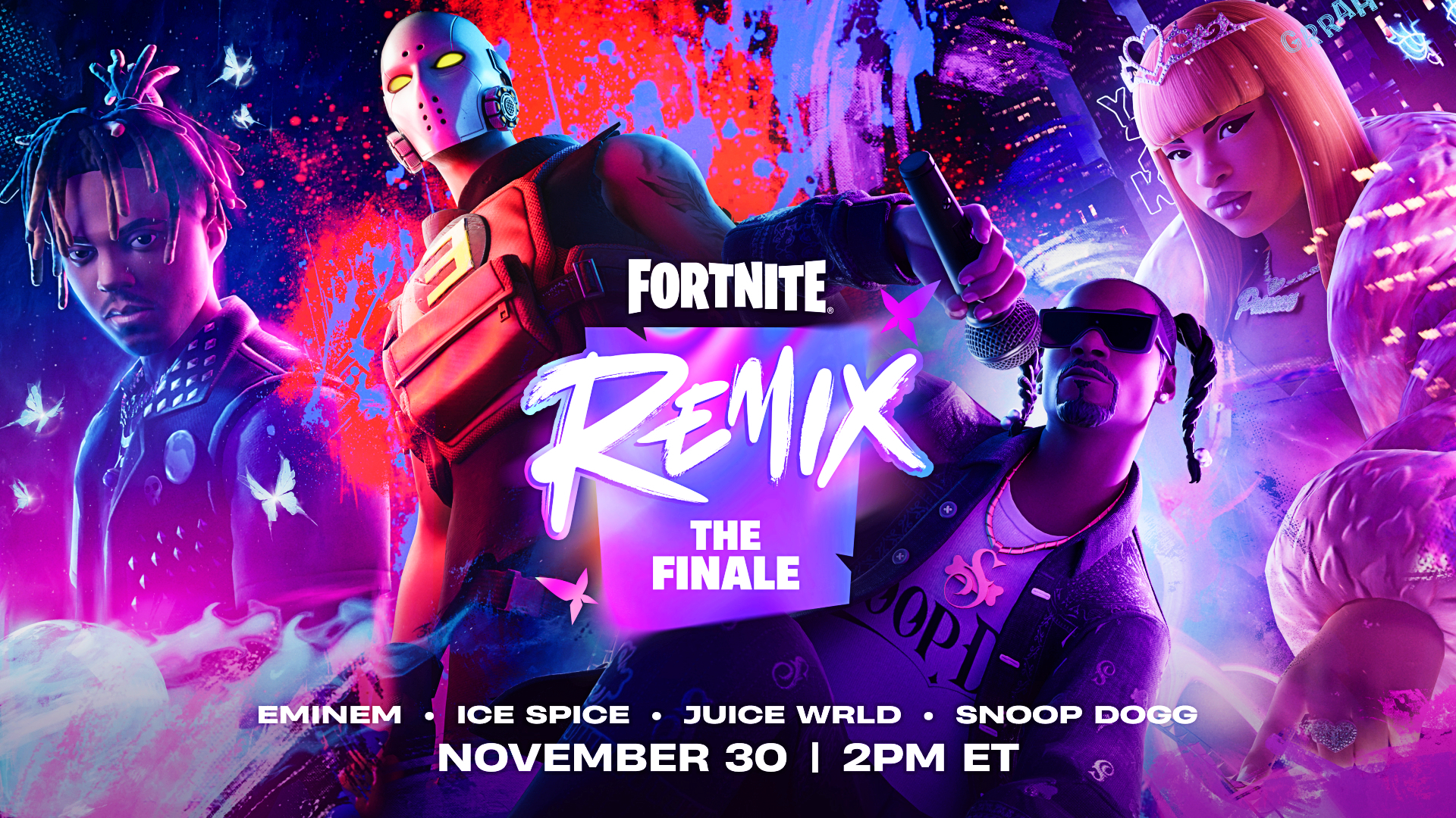 How long will the Fortnite Remix: The Finale live event last 