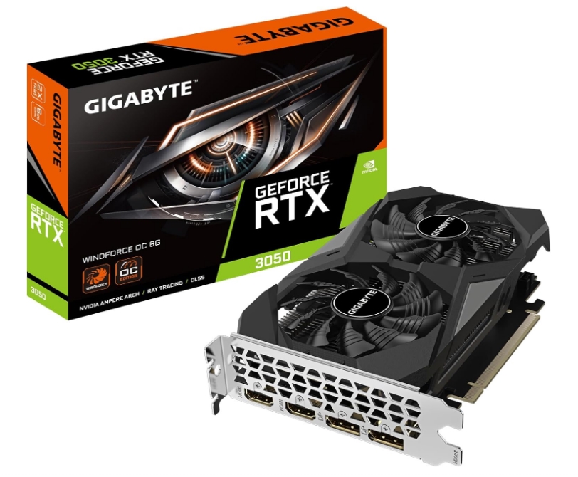 
GIGABYTE GeForce RTX 3050 WINDFORCE OC