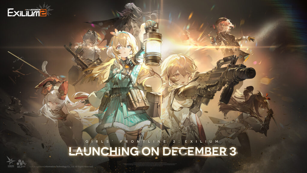 Girls' Frontline 2: Exilium will launch globally on December 3, 2024 (image via Sunborn Network Technology)