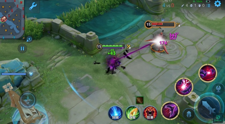 Mi Yue's Skill 2 binds an enemy, deals damage, while debuffing them (Image via Shadow HOK on YouTube)