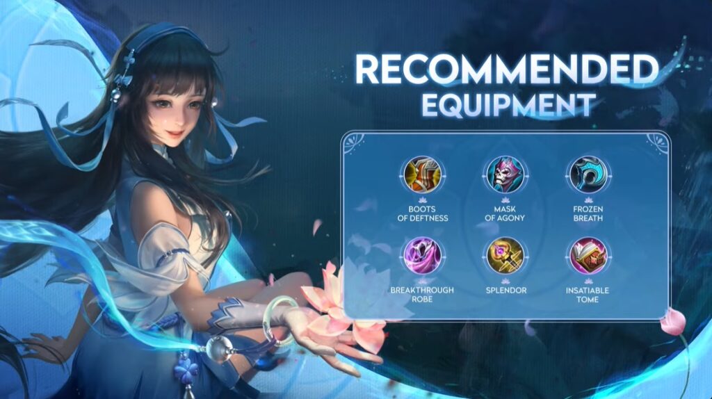 Shi's recommended equipments are compatible with most situations (Image via esports.gg)