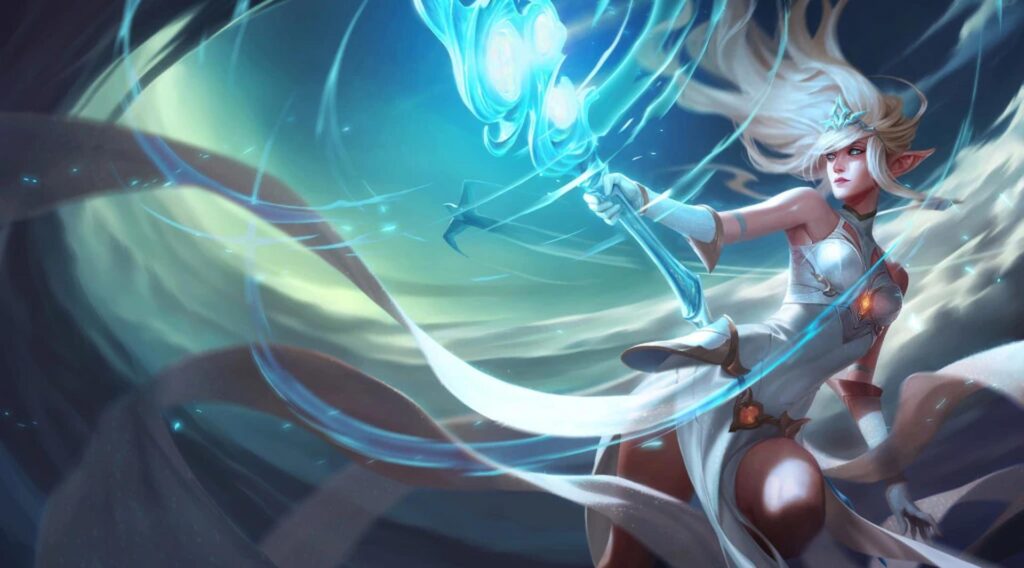 Janna's splash art in League of Legends (Image via Riot Games)