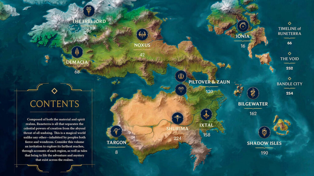 League of Legends fictional world called Runeterra (Image via Riot Games)