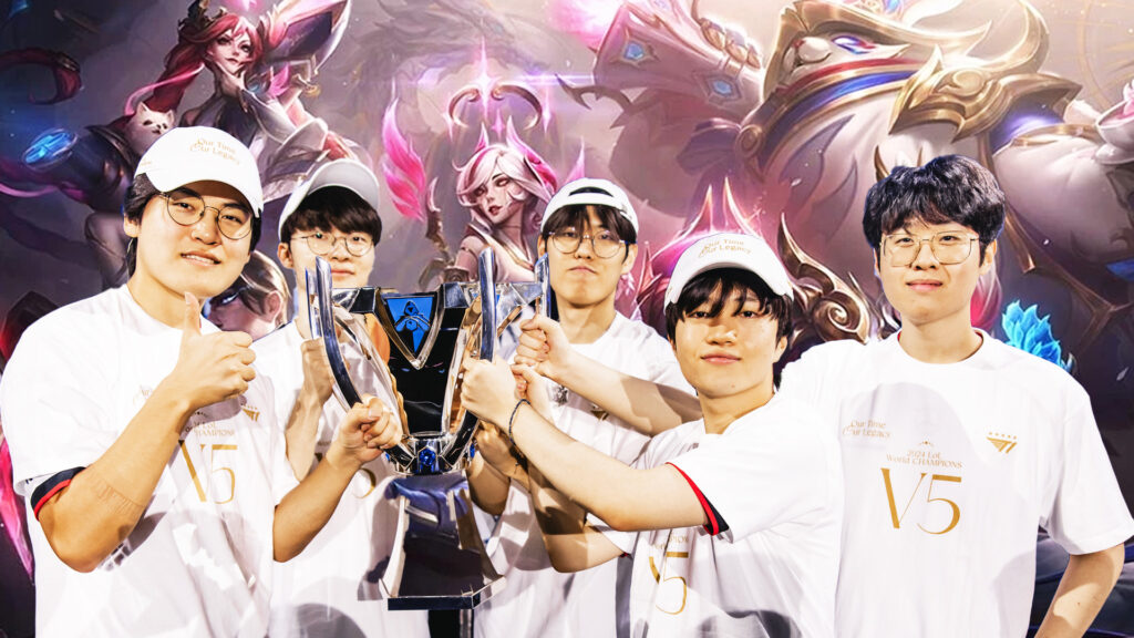 T1 was crowned the winner of LoL Worlds 2024 (Image via Riot Games)