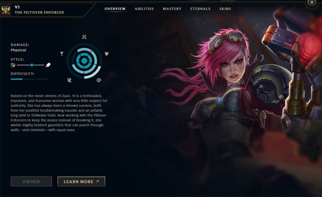 Vi in League of Legends (Image via esports.gg)