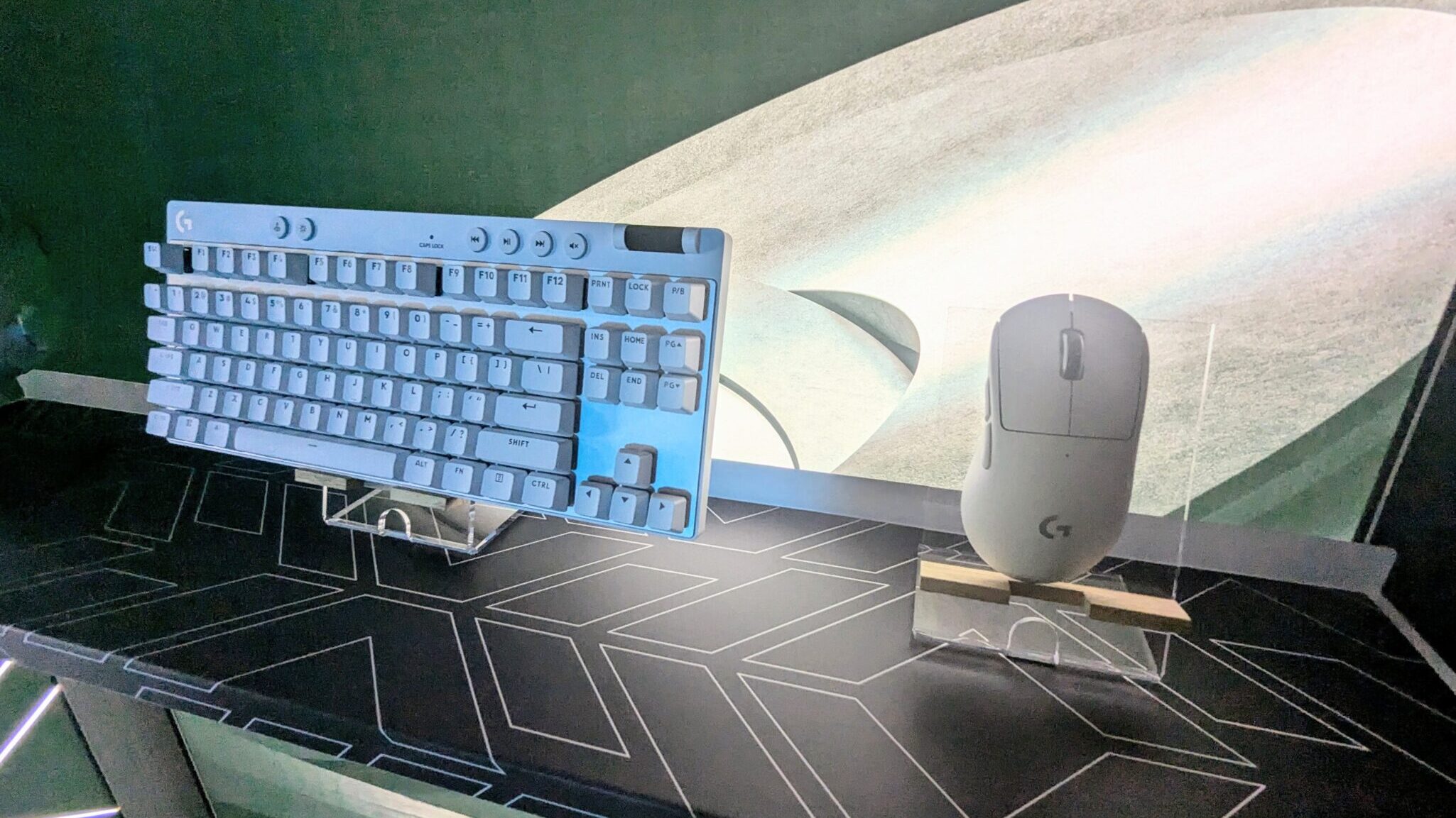 The Logitech G PRO X TKL keyboard and PRO X SUPERLIGHT 2DEX mouse (Image via esports.gg)