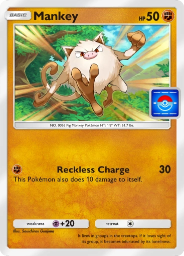 Mankey (image via Pokémon TCG Pocket)