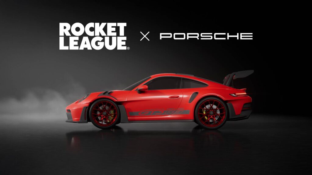 Porsche 911 GT3 RS in Rocket League (image via Psyonix)