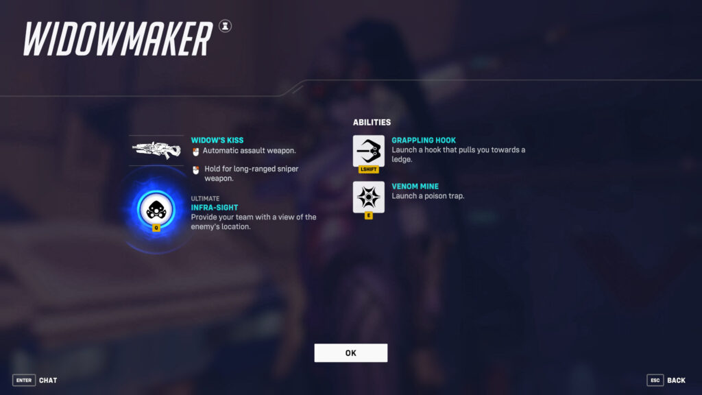 Overwatch Classic Widowmaker (Image via esports.gg)