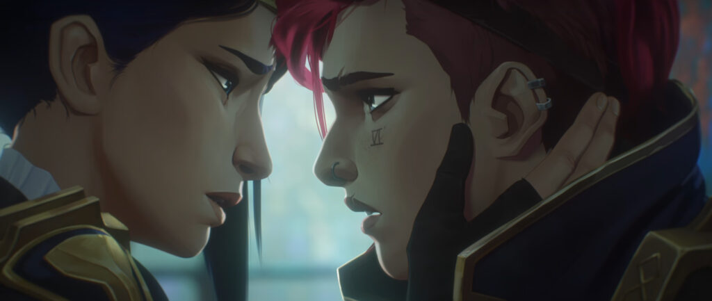 Vi and Caitlyn in Arcane Season 2 (Image via Netflix)