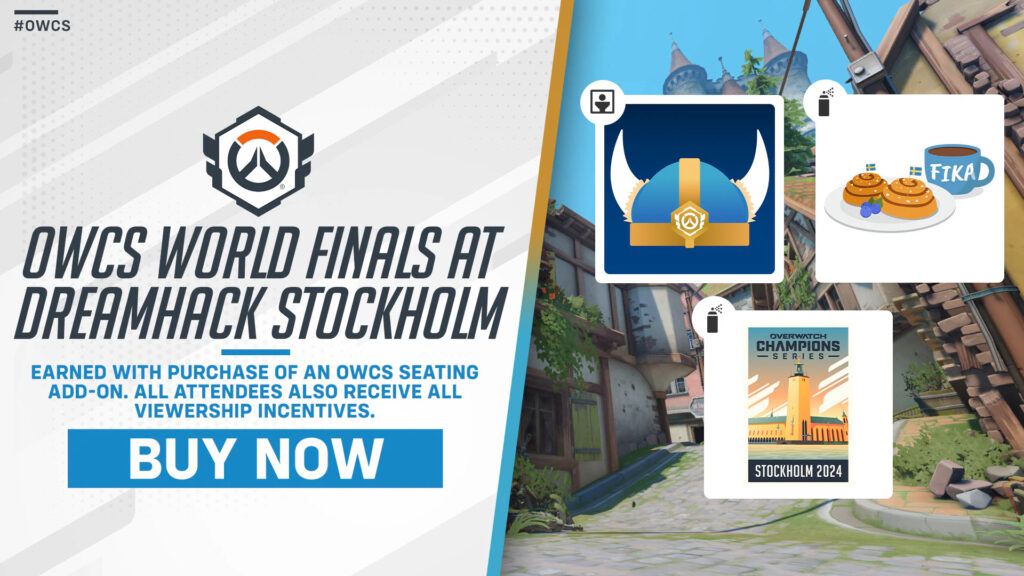 Эксклюзивный товар Overwatch 2 на DreamHack Stockholm для финала OWCS World Finals 2024