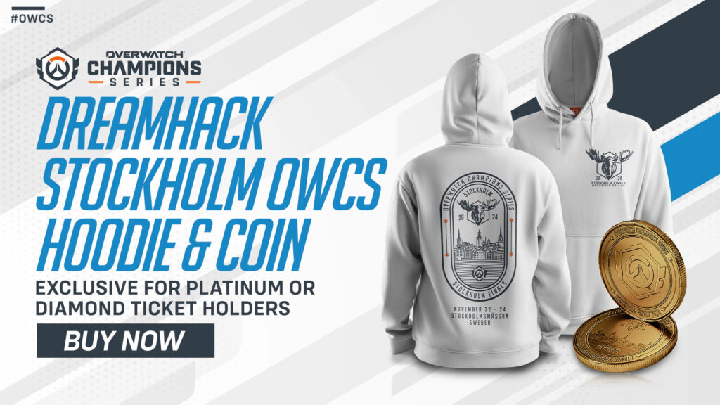 Exclusive Overwatch 2 merch at DreamHack Stockholm for OWCS World Finals 2024