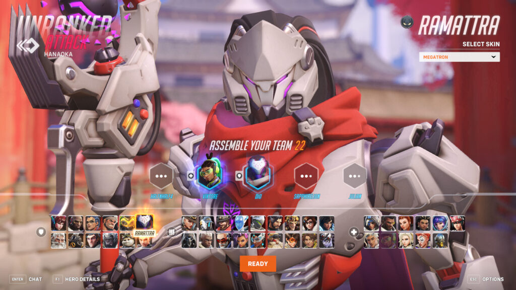 Hero selection screenshot (Image via esports.gg)