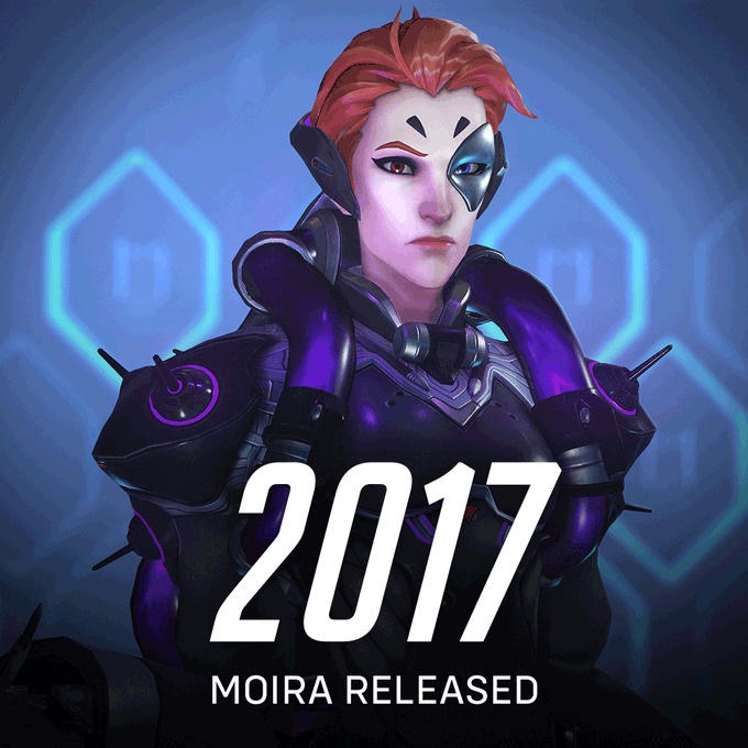 Moira entered the original Overwatch in 2017 (Image via Blizzard Entertainment)