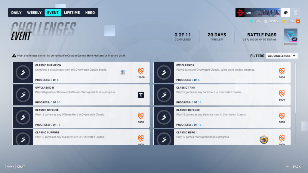 Desafíos, recompensas y cómo acceder al modo de juego de Overwatch Classic