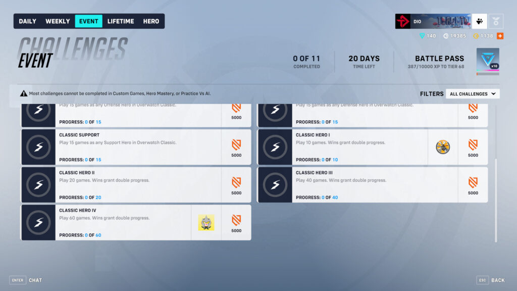 Desafíos, recompensas y cómo acceder al modo de juego de Overwatch Classic