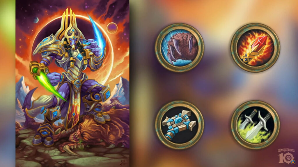 Protoss faction and classes in Hearthstone (Image via Blizzard Entertainment)