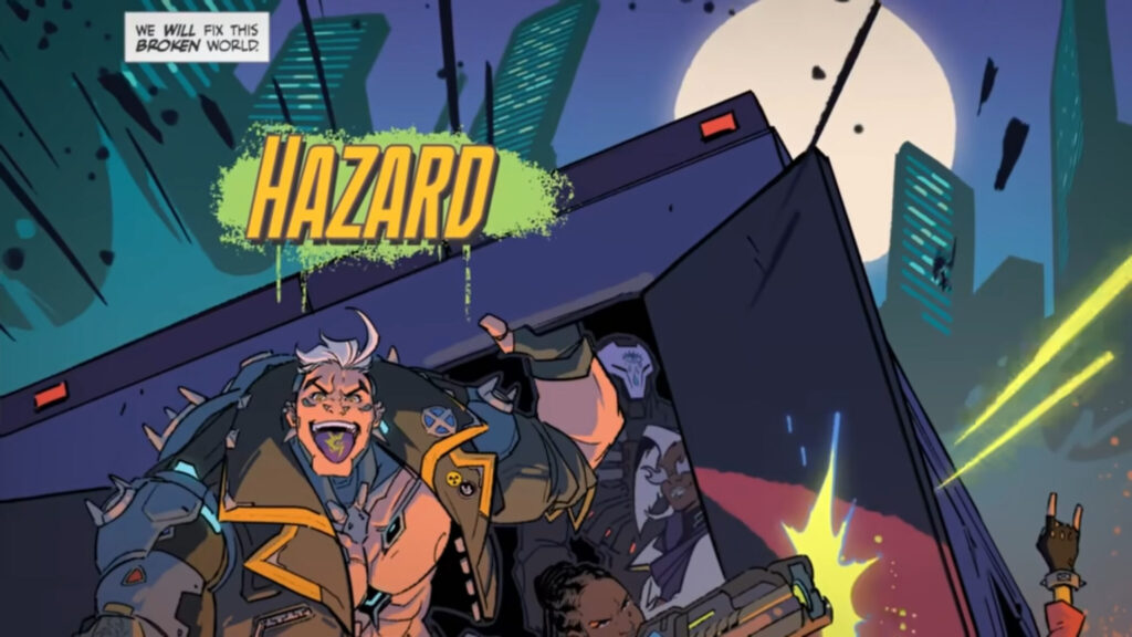 Hazard in the new Overwatch 2 comic (Image via Blizzard Entertainment)