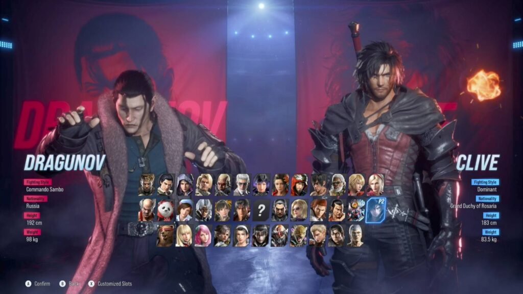 Dragunov and Clive in TEKKEN 8 (image via esports.gg)